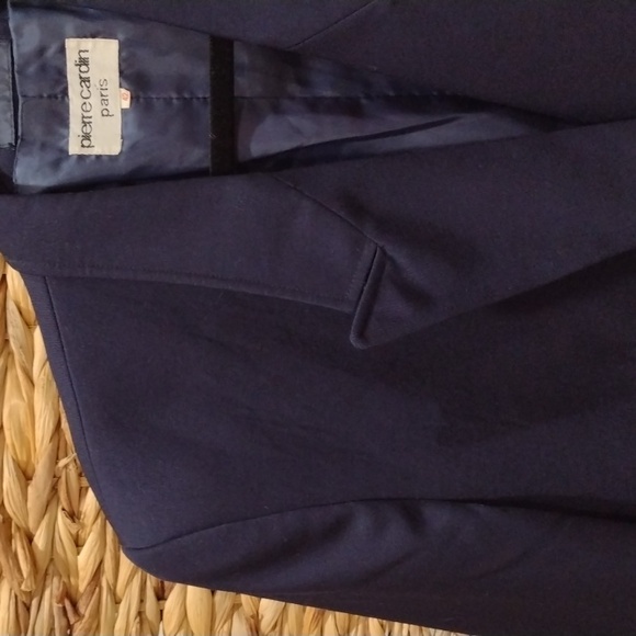 Vintage Pierre Cardin Paris navy wool double breasted blazer - Picture 4 of 12